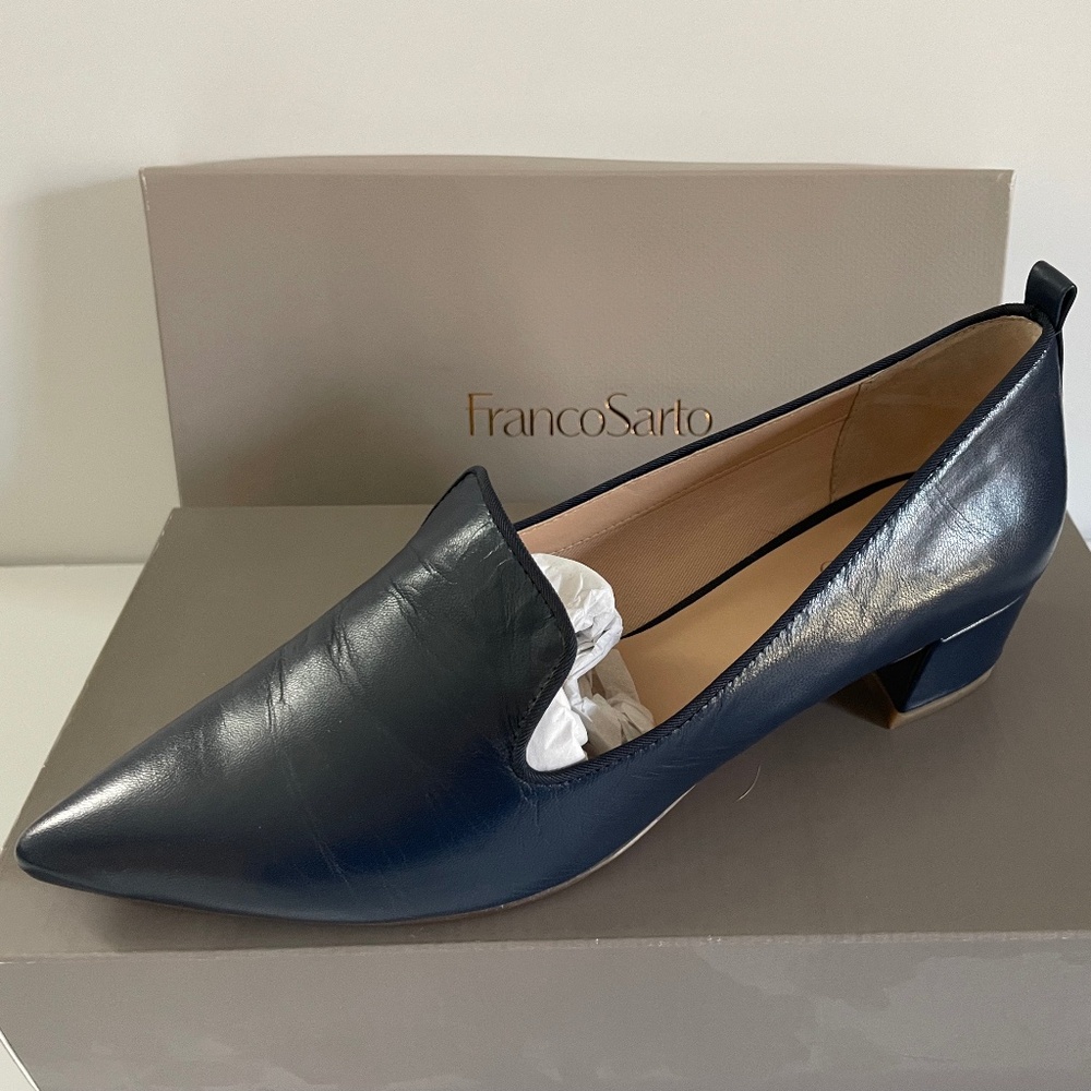 FRANCO SARTO Women"s Shoes, blue, size 10 (M) Style Vianna, gently worn